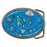 About-space-seamless-pattern Belt Buckles