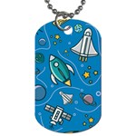 About-space-seamless-pattern Dog Tag (One Side)