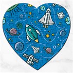 About-space-seamless-pattern Jigsaw Puzzle (Heart)