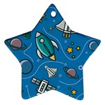 About-space-seamless-pattern Star Ornament (Two Sides)