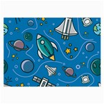 About-space-seamless-pattern Large Glasses Cloth