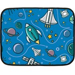 About-space-seamless-pattern Fleece Blanket (Mini)