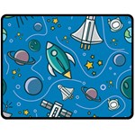 About-space-seamless-pattern Two Sides Fleece Blanket (Medium)