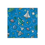 About-space-seamless-pattern Satin Bandana Scarf 22  x 22 