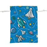 About-space-seamless-pattern Lightweight Drawstring Pouch (XL)