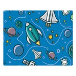 About-space-seamless-pattern Premium Plush Fleece Blanket (Large)