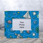 About-space-seamless-pattern White Tabletop Photo Frame 4 x6 