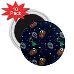 Monster-alien-pattern-seamless-background 2.25  Magnets (10 pack) 