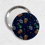 Monster-alien-pattern-seamless-background 2.25  Handbag Mirrors