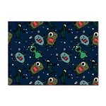 Monster-alien-pattern-seamless-background Sticker A4 (100 pack)