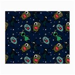 Monster-alien-pattern-seamless-background Small Glasses Cloth (2 Sides)