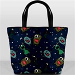 Monster-alien-pattern-seamless-background Bucket Bag