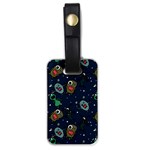 Monster-alien-pattern-seamless-background Luggage Tag (one side)