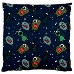 Monster-alien-pattern-seamless-background Large Cushion Case (One Side)