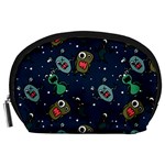 Monster-alien-pattern-seamless-background Accessory Pouch (Large)
