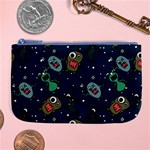 Monster-alien-pattern-seamless-background Large Coin Purse