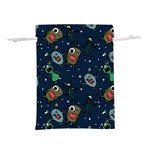 Monster-alien-pattern-seamless-background Lightweight Drawstring Pouch (L)