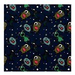 Monster-alien-pattern-seamless-background Banner and Sign 4  x 4 