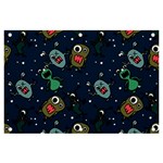 Monster-alien-pattern-seamless-background Banner and Sign 6  x 4 