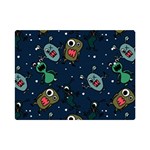 Monster-alien-pattern-seamless-background Premium Plush Fleece Blanket (Mini)