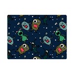 Monster-alien-pattern-seamless-background Premium Plush Fleece Blanket (Mini)