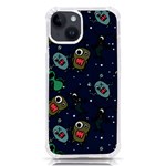 Monster-alien-pattern-seamless-background iPhone 14 TPU UV Print Case