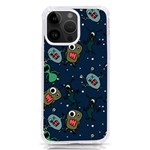 Monster-alien-pattern-seamless-background iPhone 14 Pro Max TPU UV Print Case