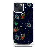 Monster-alien-pattern-seamless-background iPhone 13 mini TPU UV Print Case