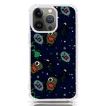 Monster-alien-pattern-seamless-background iPhone 13 Pro TPU UV Print Case