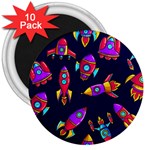 Space-patterns 3  Magnets (10 pack) 