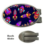 Space-patterns Money Clips (Oval) 