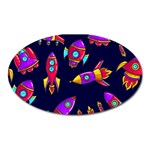 Space-patterns Oval Magnet