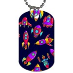 Space-patterns Dog Tag (One Side)