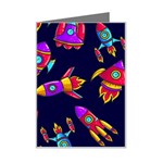 Space-patterns Mini Greeting Card