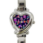 Space-patterns Heart Italian Charm Watch