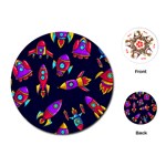 Space-patterns Playing Cards Single Design (Round)