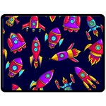 Space-patterns Fleece Blanket (Large)