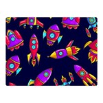Space-patterns Two Sides Premium Plush Fleece Blanket (Mini)
