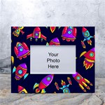 Space-patterns White Tabletop Photo Frame 4 x6 