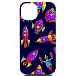 Space-patterns iPhone 14 Black UV Print Case