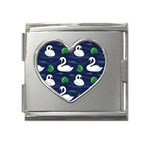 Swan-pattern-elegant-design Mega Link Heart Italian Charm (18mm)