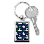 Swan-pattern-elegant-design Key Chain (Rectangle)