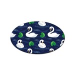 Swan-pattern-elegant-design Sticker Oval (100 pack)