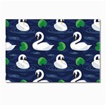 Swan-pattern-elegant-design Postcard 4 x 6  (Pkg of 10)