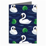 Swan-pattern-elegant-design Greeting Cards (Pkg of 8)