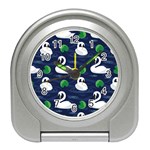 Swan-pattern-elegant-design Travel Alarm Clock