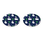 Swan-pattern-elegant-design Cufflinks (Oval)