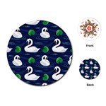 Swan-pattern-elegant-design Playing Cards Single Design (Round)