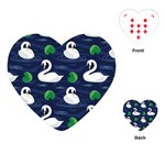 Swan-pattern-elegant-design Playing Cards Single Design (Heart)