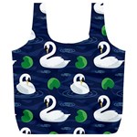 Swan-pattern-elegant-design Full Print Recycle Bag (XL)